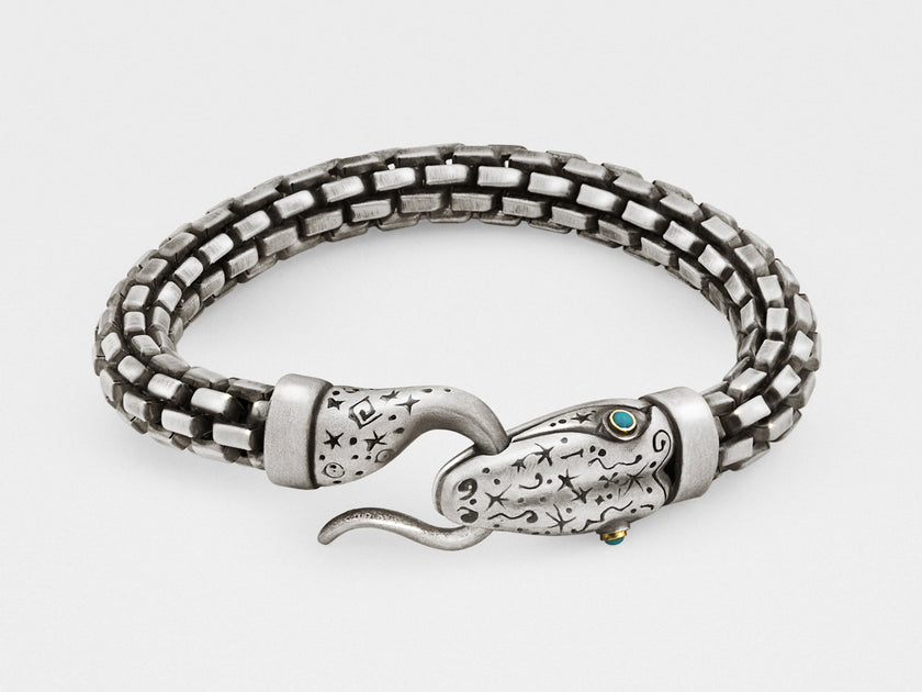 Snake bracelet sterling silver – Online Shop Loveisajewelry